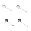 Flatware Sets Stainless Steel Coffee Spoons With Long Handle Rice Dessert Scoop Kitchen Cookware Tableware Home Restaurant Spoon