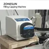 Zonesun Tabletop Filling Capping Machineロータリー自動目ドロップボトルパッケージングマシン