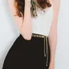 Belts Women Luxury Design Slim Fit Casual Metal Waistband Waist Strap Trouser Dress Gold Chain Belt