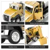 Diecast Model 3 Pack of Engineering Construction Vehicles Dump Digger Mixer Truck 1 50 Scale Metal Pull Back Car Kids Toys 230105