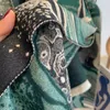 Sciarpe tela art marmo astratto pattern jacquard sciarpa e scialle verde acqua verde acqua stellare cielo pashmina wrap arance tramonse yg389