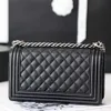 handbag designer bag saddle bag Mouth Cover Bag 25CM Woman Fashion Shoulder Handbag Leather Crossbody Bags Luxurious Chain Bags Clutch Purse