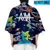 Camisetas masculinas time bslnxnma rar 3d Kimono Summer Women/Men Men Casual Sleeve Streetwear