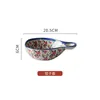 Bowls Dumpling Plate Ceramic Tableware Divided Grid Dish Sauce And Vinegar Breakfast Salad Fruit Household