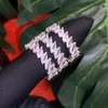 925 Серебряное серебряное кольцо для глаз кольцо мода Женские украшения для пальцев заморожены кубическая циркония