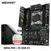 Machinist E5 MR9A Pro ATX Motherboard Set Kit med LGA 2011-3 Xeon E5 2660 V3 CPU-processor Support DDR4 RAM Memory Combo