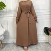 Ethnic Clothing Eid Mubarak Djellaba Muslim Maxi Dress Women Dubai Abaya Turkey Kaftan Islamic Ramadan Jalabiya Robe Caftan Party Gown