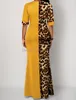 Abbigliamento etnico Abito africano per le donne 2023 Casual Plus Size Slim Patchwork Color Maxi Abiti Elegante Sexy Lungo 5XL 4XL Africa
