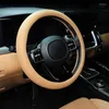 Steering Wheel Covers Car Cover Four Seasons Leather Universal Grip Interior Accessories Decoration