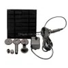 Garden Decorations Solar Panel Powered Water Fountain Pool Pond Sprinkler Sprayer With Pump 3 Spray Heads Y0914 Drop Delivery Home P Dh9F3