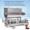 ZONESUN 60L Chili Sauce Mixing Filling Machine Paste Peanut Butter Quantitative Filler Pneumatic Slurry Machiery