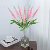 Decorative Flowers Fancy Imitation Lavender Universal Fake Fine Workmanship Artificial Faux Silk Flower Vase Decoration