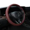 Steering Wheel Covers Car Cover Four Seasons Leather Universal Grip Interior Accessories Decoration