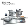 ZONESUN Tappatrice di riempimento da tavolo Confezionatrice automatica rotativa per flaconi di colliri