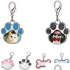 Keychains Lanyards Fashion Thermal Transster Sublimation Blanks Dog Tag Diy Designer Jewelry Bone Cats