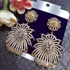 Boucles d'oreilles pendantes GODKI à la mode boule de feux d'artifice nigérian Boucle d'oreille pour les femmes fête de mariage dubaï bijoux de mariée Boucle D'oreille Femme