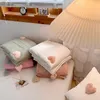 Bedding Sets Cute Girl Heart Thickened Autumn And Winter Milk Fiber Four-Piece Three-Dimensional Love Quilt Cover Thermal Coral Fleece