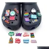 إكسسوارات أجزاء الأحذية كلمات رسائل لطيفة الرسوم المتحركة PVC سحر الأحذية أبازيم الأولاد فتيات يناسب الأساور الأزرار jibz buttons gi dhbiw