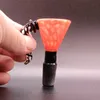 Tigela de reposição de chifre de vidro colorido Acessórios para fumar Slide colorido com gancho para narguilés de água Bong