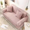 Stol täcker elastisk seersucker soffa täckning för hemmet vardagsrum polyester fast färg stretch non-halk slipcover sektionshörn soffa