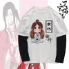 T-shirts pour femmes Tian Guan Ci Fu Vêtements à manches longues pour femme Ciel Officiels Bénédiction Vêtements Xie Lian Hua Cheng Imprimer Garçon Fille Cadeau