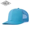 Snapbacks PANGKB Brand Solid Sky Blue Cap New quality blank mesh breathable sports baseball hat adult party cycling trucker cap 0105