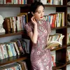 Vêtements ethniques Sexy dentelle chinoise Qipao surdimensionné 3XL 4XL printemps Cheongsam broderie florale robes de soirée robe courte mince robes