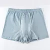 Underpants 7XL Men's Boxer Briefs For The Elderly Cotton Shorts Middle-aged Panties Loose Breathable Solid Color Large Size