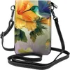 Duffel Bags Hummingbirds And Yellow Flowers Crossbody Cell Phone Purse Shoulder Bag Small Wallet PU Women