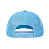 Snapbacks PANGKB Brand Solid Sky Blue Cap New quality blank mesh breathable sports baseball hat adult party cycling trucker cap 0105