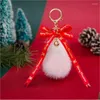 Keychains Christmas Hangers voor sieraden Xmas Bag Charms Real Mini Hats Shape Backpack Hanging