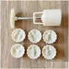 Baking Pastry Tools Mooncake Mold Festival Diy Hand Press Cutters Decorating Gadgets Drop Delivery Home Garden Kitchen Dining Bar B Dh0Ym