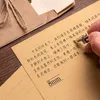 Carta de escrita artigos de papelaria Nota criativa romântica 50 folhas A4/B5/A5 Vintage Kraft Paper Craft Painting embalagem