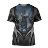 Men's T Shirts Fashion Top Short Sleeve Armor Warrior 3D Printing Summer Casual T-shirt Unisex Round Neck StyleS-5XL