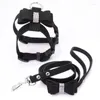 Dog Collars Adjustable Drilling Bow Pet Chest Strap Cat Leash Rope Set Small Collar Back Supplies