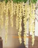 Objets décoratifs Figurines 100pcs fleur de glycine d'hortensia artificielle pour bricolage simulation arc de mariage panier suspendu peut être une extension 230104