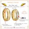 Wedding Rings Classic Golden Lover's Allianties Allianties Men's and Women's Tungsten Carbide afgeschuinde comfort Fit Band paar Ring 6mm/8mm