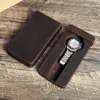 Watch Boxes Genuine Leather Single Case Travel Portable With Remove Tray Storage Organizer Box Men Display Holder Jewelry Gift