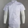 Men's Casual Shirts 0.2 Men's Short Sleeve Asian Size Crocodile Leather Thick Cotton Fashion Summer