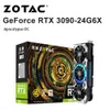 ZOTAC NEW GDDR6 RTX 3090 TIグラフィックカード24GBゲーム384ビット24GB 8NM 19500MHz GPUビデオカードPlaca de Vdeo LHRカード