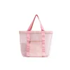 Opbergtassen vrouwen strand gym bad cosmetische tas make -up mesh toiletheren mannen wassen organizer draagbare zakje