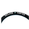 Volante sportivo Drift in vera pelle nera con ricamo bianco da 13 pollici con cuciture blu3052936