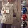 Men's Sweaters 2023 Fall Winter Men Casual Slim Fit Long Sleeve Turtleneck Knitting Jumpers Mens Vintage Jacquard Solid Knit Sweater