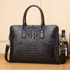 Briefcases Genuine Leather Men Fashion Business Briefcase Leisure Luxury Single Shoulder Computer Bag High Quality Trend Messenger Handbag