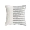 Travesseiro branco cinza tufado travesseiro artesanal 3d tampa de bordado sofá nórdico 45 45/30 50cm