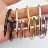 Nagelarmband Designer-Armbänder Schmuck für Frauen Mode Bangle Titan Stahl Stahlgoldplatte nie verblassen nicht allergisch