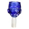 Blue Toned Glass Bowl for Water Bong Pipes Bubbler Male 14mm 28mm Smoking Accessories