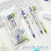 4PCS Little Daisy Gel Pen Set Set Fresh Flower 0,5 mm Balpoint Szybki suchy czarny atrament do piśmie