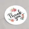 Bedankt stickers macaron cookie bakpakket sticker ronde bloemen printstickers bruiloft vakantie diy dankbaarheid paster bh8210 tyj