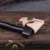 Porte-clés vraiment petit Vikings Axe 10cm manche en bois avec fer et boîte Viking comme cadeau